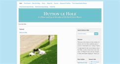 Desktop Screenshot of huttonlehole.ryedaleconnect.org.uk